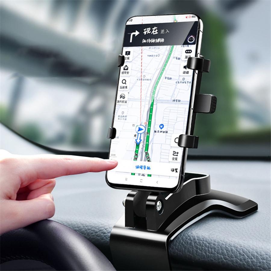 New 360° Black ABS Car Dashboard Visor Cell Phone Mount Stand Clip Holder Universal