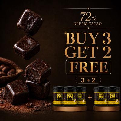 3+2 Lotte Dream Chocolat 72% 86g
