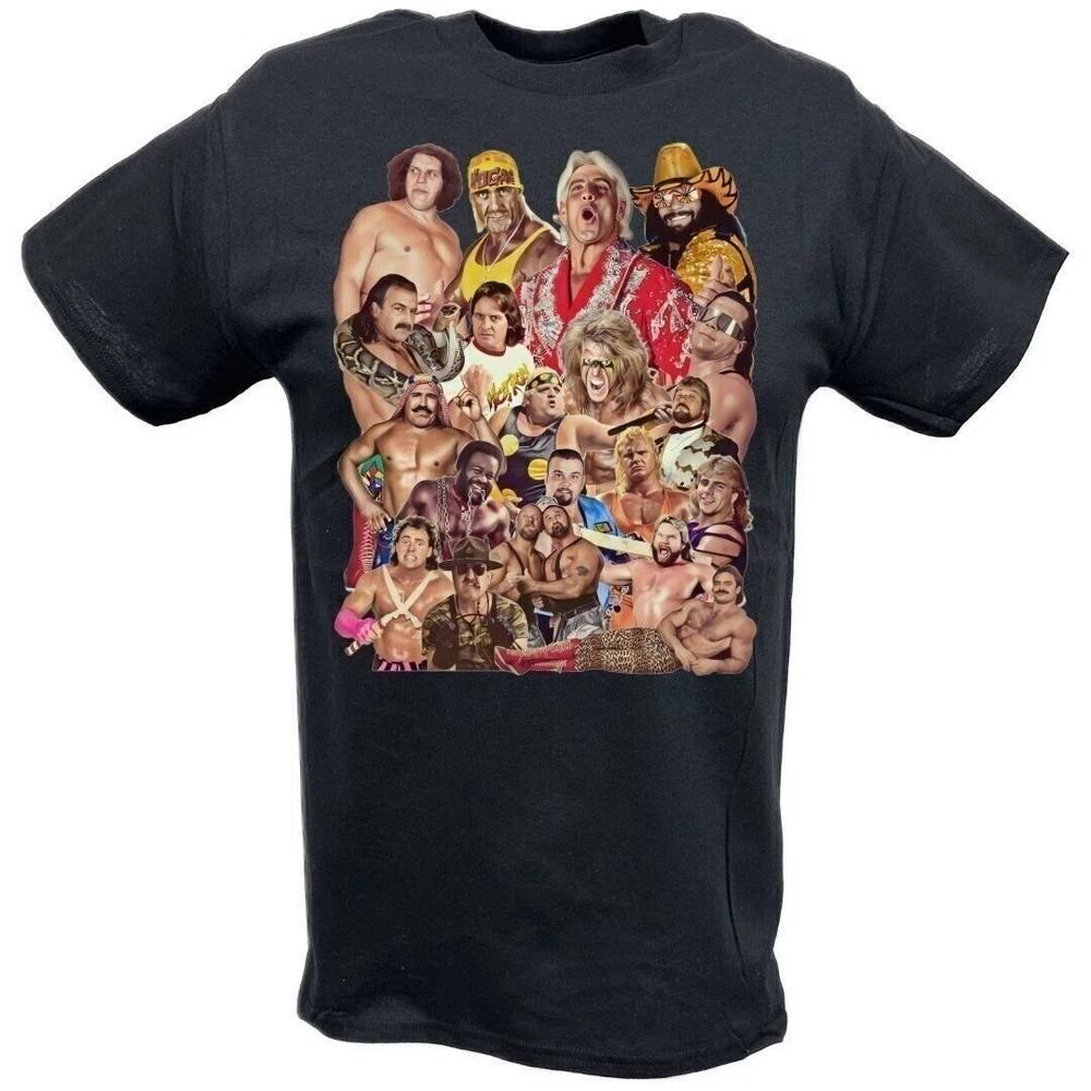 Pro Wrestlers of the 80s Andre Flair Hogan Macho Unisex Tshirt S