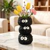 Cute Pet Shaped Flower Vase, Decorative Small Cat/Dog Resin Vase for Living Room, Bookshelf, Dining Table, Kitchen Decor