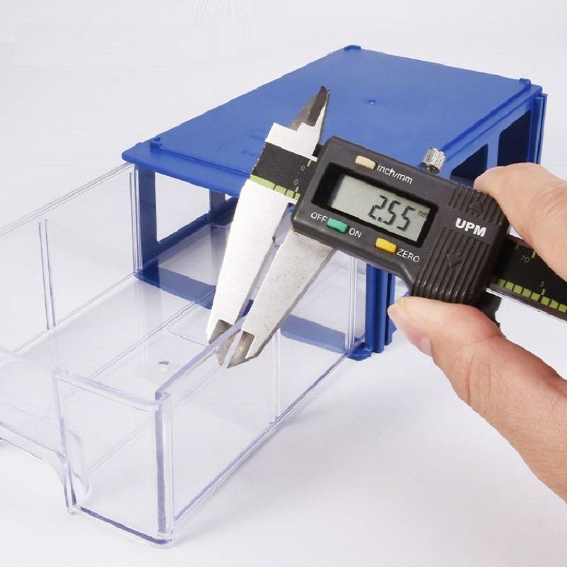 1-6 PCS  Plastic Small Parts Storage Boxes Rectangle Storage Box Parts Storage Box Container Office Staff Storage Boxes