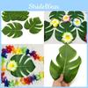 Durable Polyester Leaves For Authentic Hawaiian And Moana Party Table Decorations