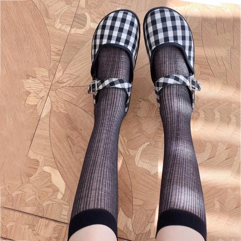 1 Pair Japanese Sweet Knee Length Stockings for Ladies Girls Sweet The Calf Socks Knee Socks Summer Thin Loose Socks