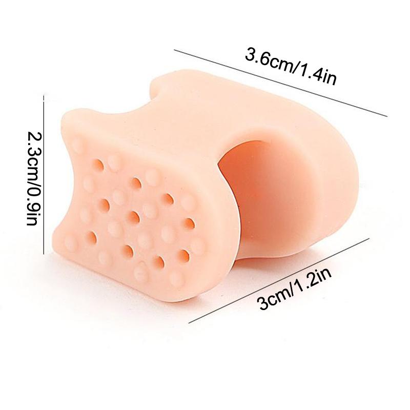 Separador de Dedos de un Solo Orificio Engrosado para Sebs Corrección de Hallux Valgus Dedo Gordo Dedos Solapados Clip de Separación Abrazadera Suave Separador de Pies