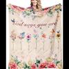 Unique BibleInspired Throw Blanket for Women Perfect As Birthday or Friendship Gifts Soft Cozy X Home Textile