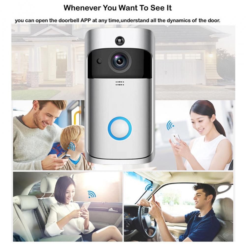 Usa Plug Doorbell Visual Doorbell Receiver Wireless Smart Wifi Doorbell Home Set