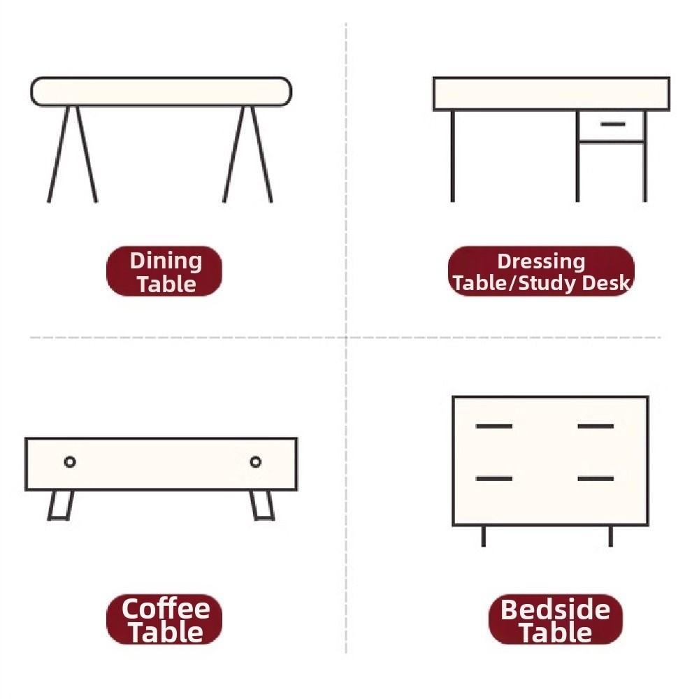 Red Christmas Table Runner Thickened Elks Tablecloth Creative Xmas Desktop Decoration  Living Room