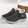 Snow Boots Woman Fashion Shoes Women Slip On Woman Shoes Flat Couple Waterproof Ankle Boots Black Winter Girls Boots Botas Mujer