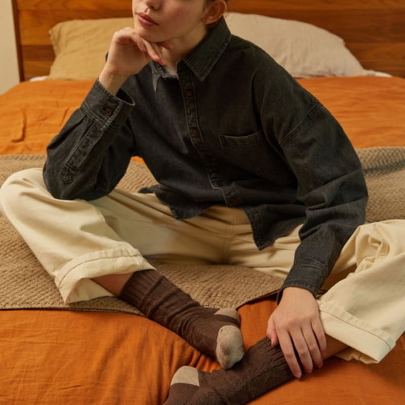 

НОСКИ ПРИВЛЕКАТЕЛЬНОСТЬ кабель аргайл меланж коричневый free