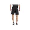 Adidas Front Zipper Logo Print Fitted Mid Waist Casual Shorts Men Shorts Black IN6564