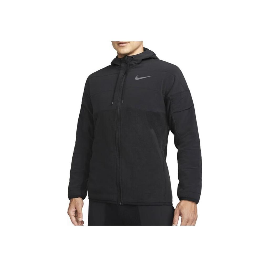 Nike Einfarbig mit Logo-Print Reißverschluss Kapuzenjacke Herrenjacken Schwarz DD2128-010