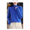 Autumn Winter Sweater Women Half High Neck Long Sleeve Top Loose Slim Versatile Pullover Knitwear Casual Knitted Jumper