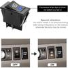 Fog Light Toggle Rocker Switch, 12V 35A 4 Pin SPST ON Off LED Fog Light Rocker Switches, Universal Automotive Rear Front Fog Lamp Toggle Switch for
