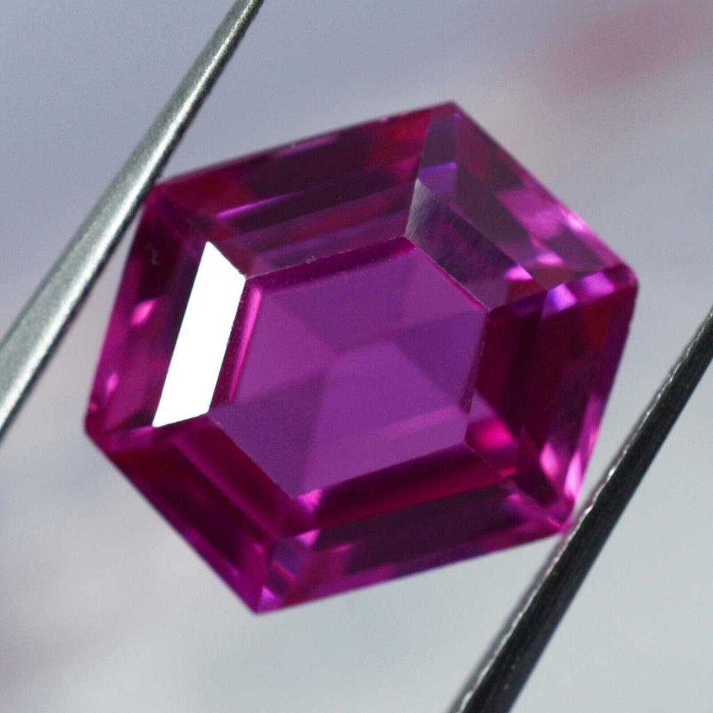 Natural Pink Sapphire Loose Gemstone 11.25 ct Fancy Cut Real September Birthstone for Jewelry Making