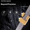 Metal Carpenter Carpentry Square Woodworking Tools Carpentry Steel Ruler Positioning Limit Block Measuring Marking Gauge