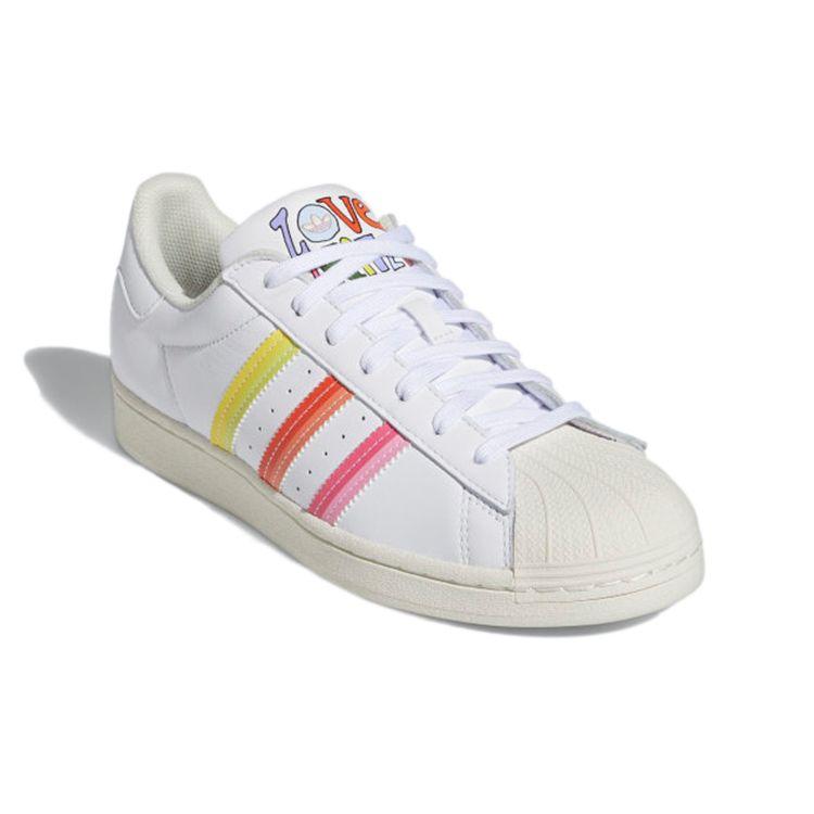 Adidas Superstar Pride Unisex Sneakers White Cloud-White Off-White GW2415