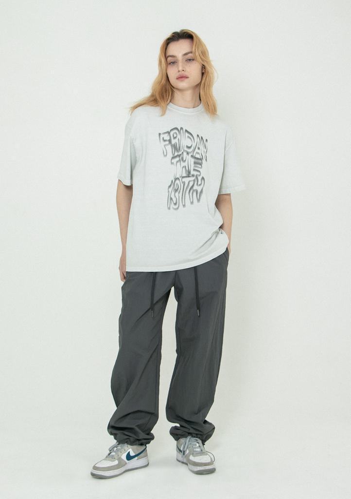 Senikeu Wavy 13Th Pigment T-Shirts - Light Gray