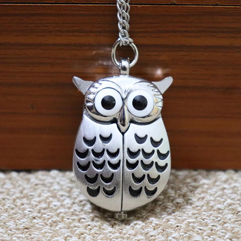 Owl Pocket Vintage Creative Design Decorative Pocket Watch Brass Decorative Timepiece For Men Women Fashion Accessory