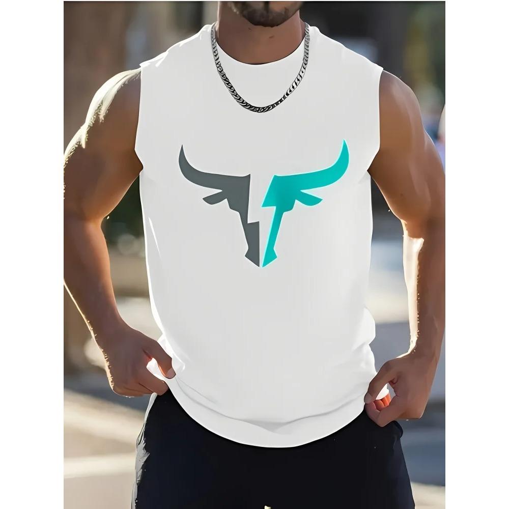 Summer Casual Men's Outdoor Beach Vest Fashionable Sleeveless Street Sport Style Men's Oversized Loose Comfortable Breathable Vest