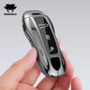 Zinc Alloy Car Key Case Cover Keychain For Porsche Panamera Spyder Carrera Macan Boxster Cayman Cayenne 911 970 981 Accessories