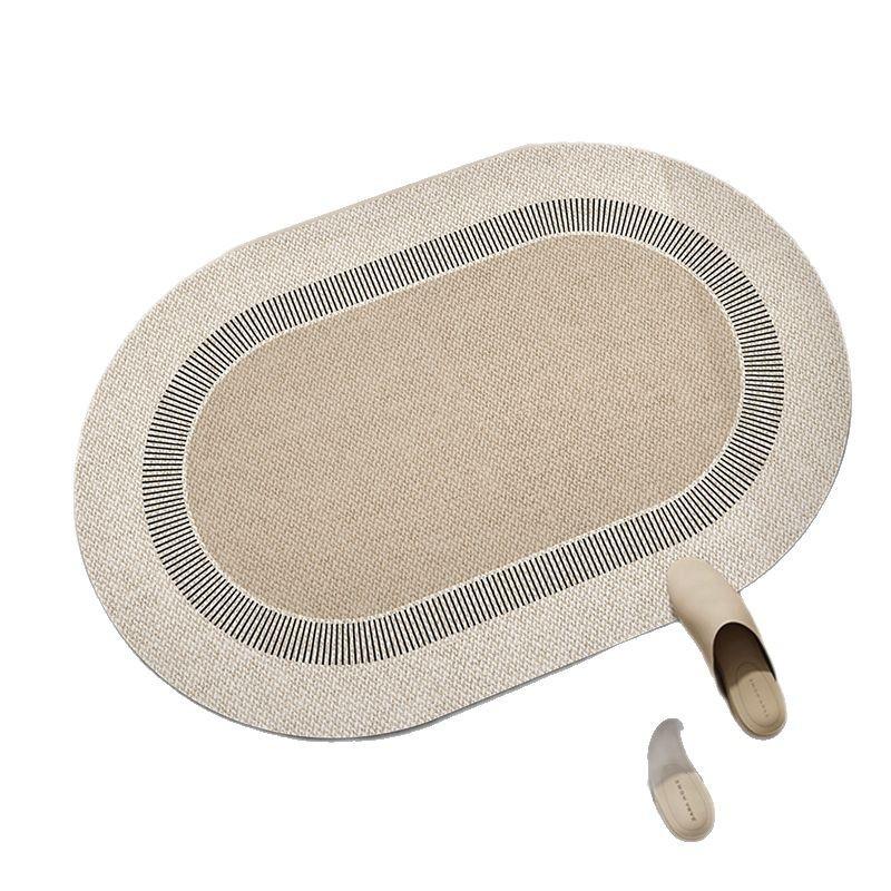 Wabi **** Wind Bathroom Floor Mat Household Diatom Mud Floor Mat Toilet Door Foot Mat Toilet Dirt-Resistant Non-Slip Mat