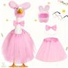 Porch Decor Easter Goose Costume Weather-resistant Cloth Outdoor Display Friendly Full Package With Accessories