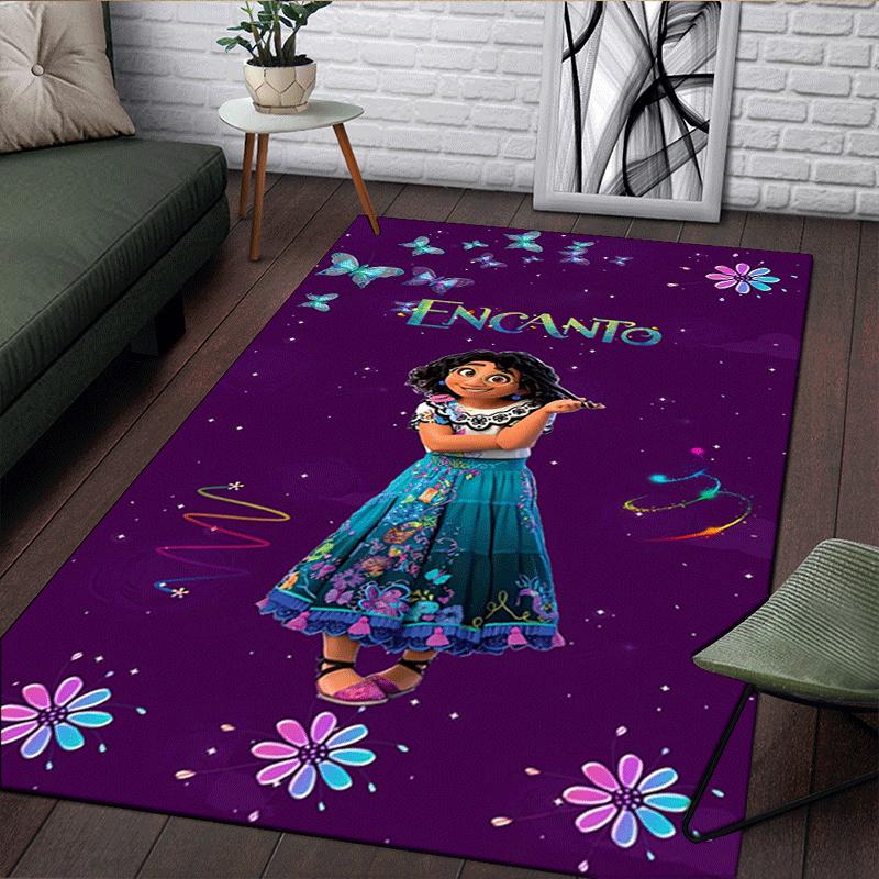 1 alfombra de área con diseño de Encanto, alfombrilla de suelo suave de franela para sala de estar, oficina, dormitorio y alfombra