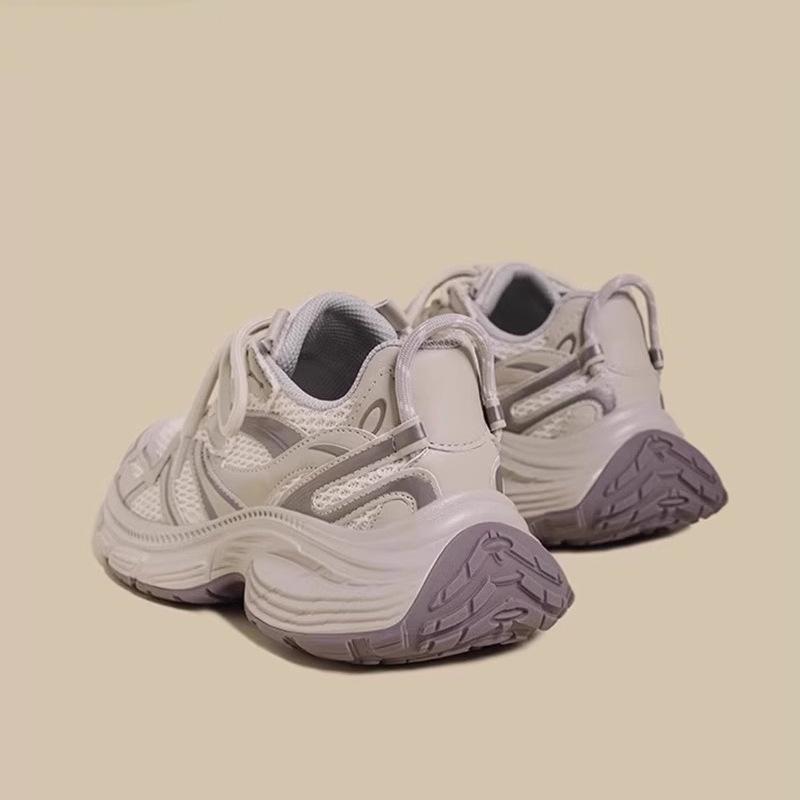 2025 Fall Girls' Sneakers: Versatile Mesh Dad Shoes for Big Kids