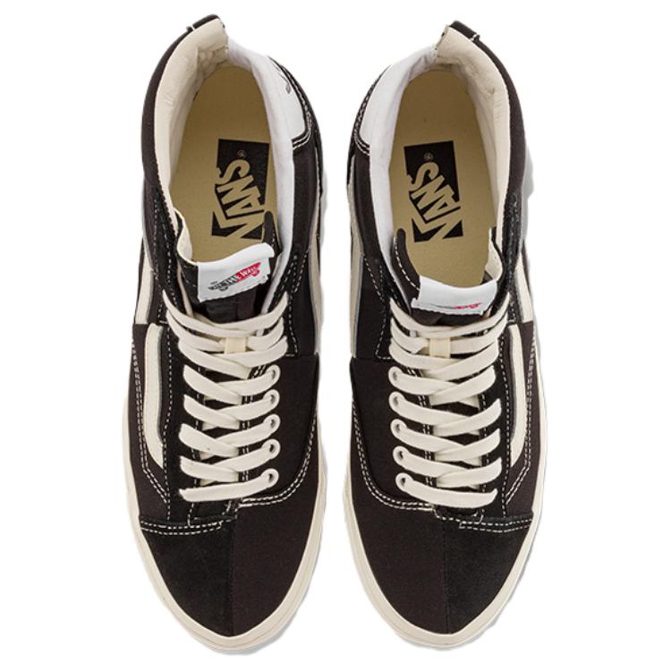 Vans Clash The Wall Fashion Mid-Top Skate Shoes Unisex Skate Shoes Black VN000CNKBA2