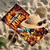 Gamer Print Beach Towel Design, Soft, Lightweight. for Home Bathroom, Spa, Pool, Yoga, Surfing, Camping, Gift for Family, Friend