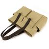 Vintage Canvas Messenger Bag for Women - Multi-Pocket Waterproof Satchel, Durable Crossbody Bag for Outdoor Travel & Daily Commute