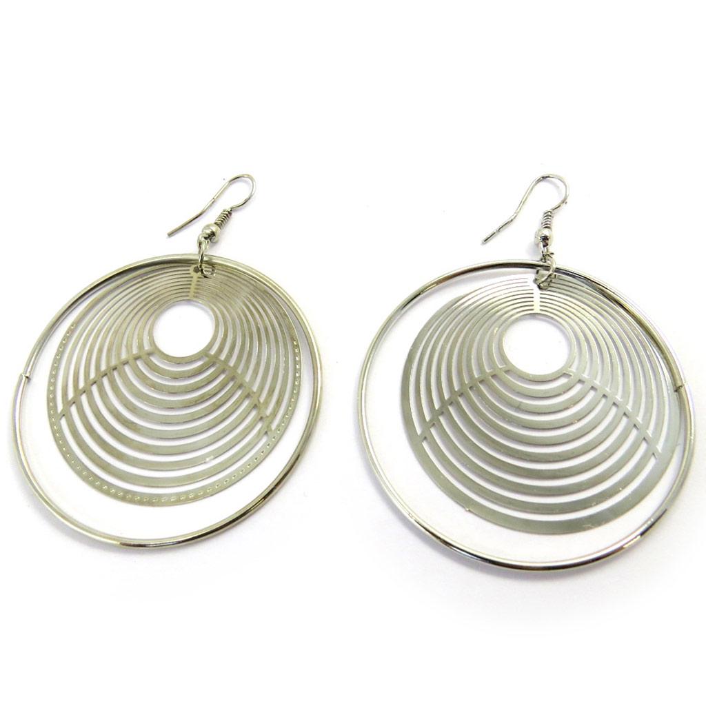 Les Trésors De Lily [L9606] - Silver 'Choreography' Earrings