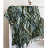 Water ripple print cashmere scarf for autumn and winter, new European and American vintage winter warm versatile shawl and neck warmer