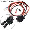 For ICOM IC7000 IC7600 FT450 TS480 FT950 4Pin 12AWG Power Cable Temperature Resistant Compatibility with Models