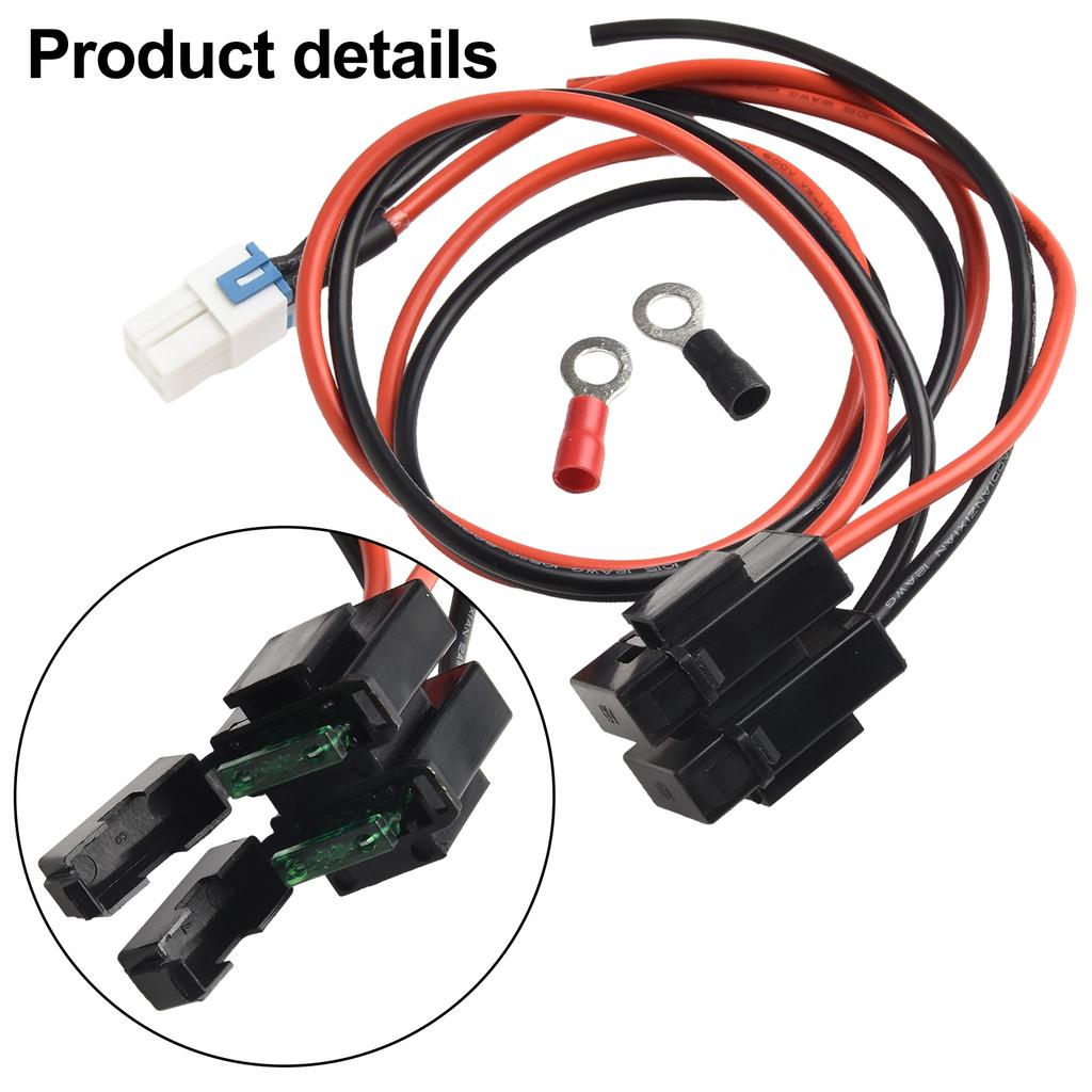 For ICOM IC7000 IC7600 FT450 TS480 FT950 4Pin 12AWG Power Cable Temperature Resistant Compatibility with Models