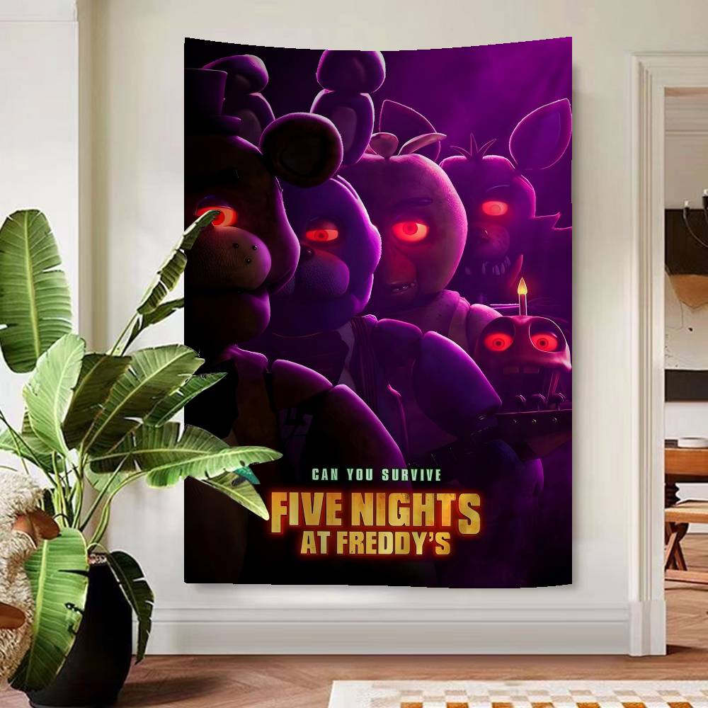 

Fnaf FivenightsAtFreddys Anime Tapestry Hippie Flower Wall Carpets Dorm Decor Cheap Hippie Wall Hanging 74x94cm(29x37in)