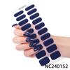 Hot Sell Custom Logo HEMA-Free Gel Polish Nail Stickers New Solid Color Styles Semi Cured Gel Nail Wraps 20 Gel Nail Strips