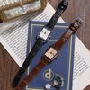 Premium Sense Niche Student Watch Simple Bamboo Belt Retro Watch Quartz Women'S Watch