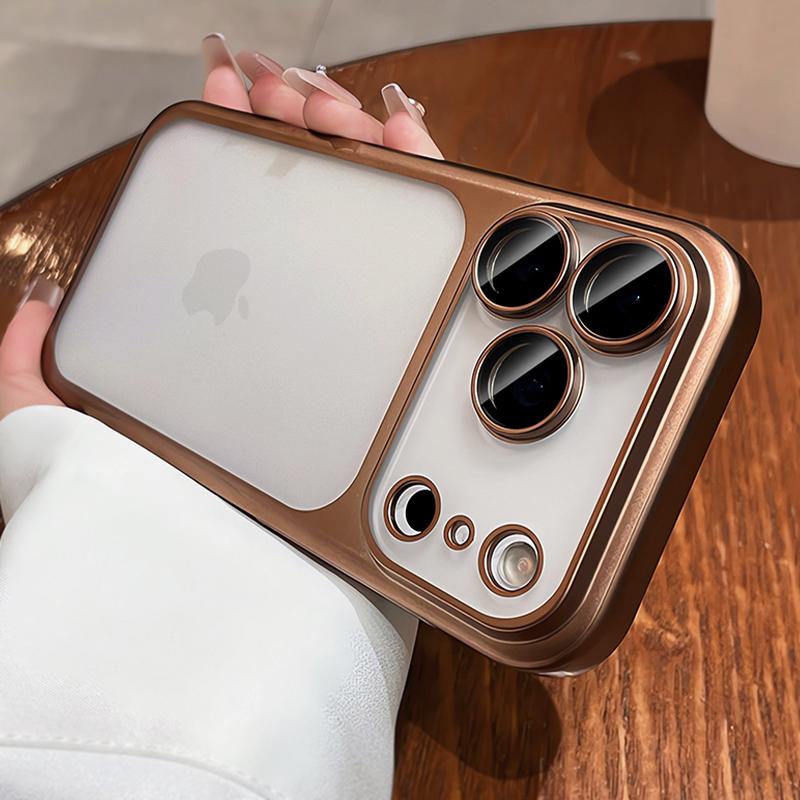 Soft Matte Phone Case For iPhone 17 16 15 14 13 12 11 Pro Max Air Plus Electroplated Silicone Bumper Back Cases Cover