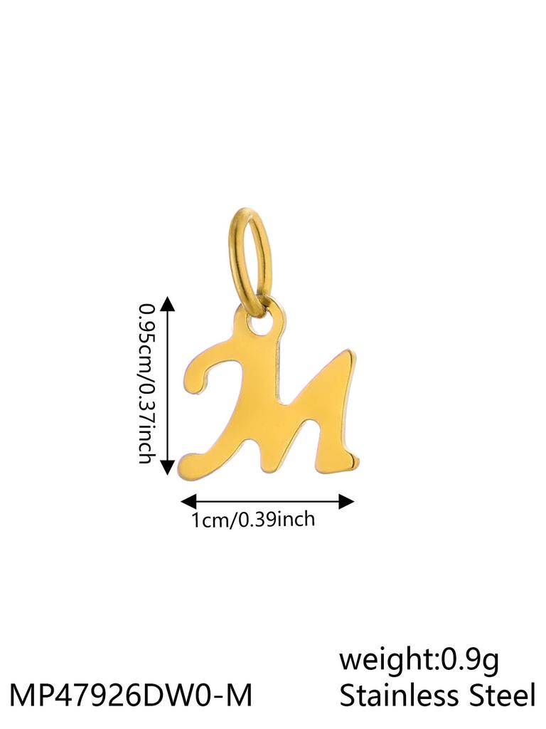 CARLIDANA INS New Fashion Initial Charm Stainless Steel 18K Gold Plated Letter Pendant Alphabet Necklace for DIY Jewelry