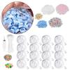 Make Your Own Stress Balls Set, 16 Empty Clear Balls with Soft Additions, Fill Tube and Closures for DIY Play, Group Projects and Event Bags