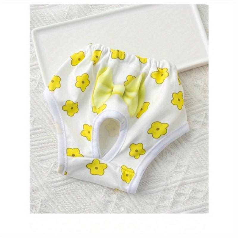 

1 шт. Симпатичные штаны для защиты от приставаний для питомца, Гигиенические шорты для кормящей собаки, Модные новые шорты для питомца M жёлтый