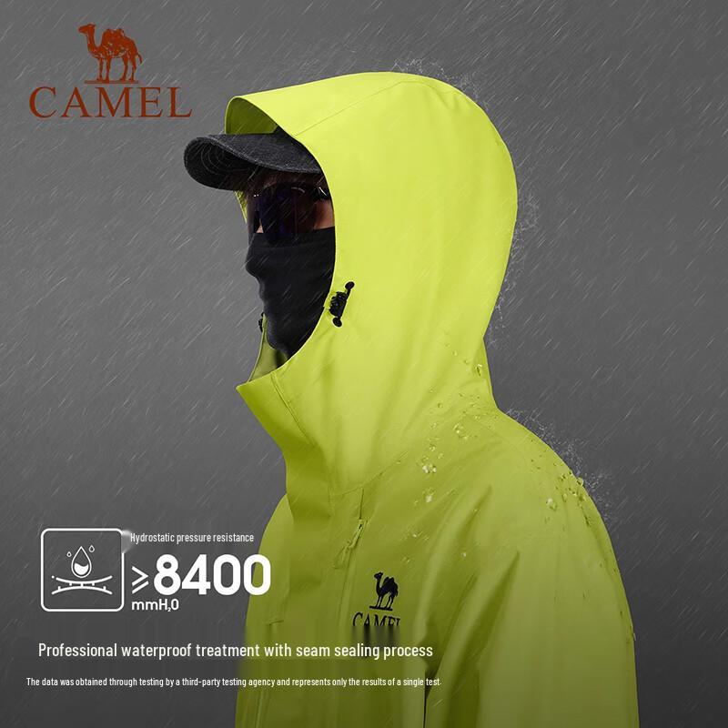Camel Unisex Outdoor Single-Layer Waterproof Windbreaker Jacket 8137