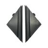 Replacement Matte Black Corner Plates for Fiat Abarth 500/500C (Model 312) Cinquecento A-pillars (Left and Right Set) - Universal, Aftermarket