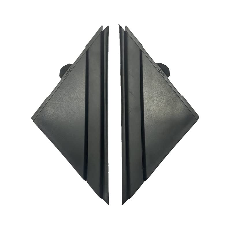 Replacement Matte Black Corner Plates for Fiat Abarth 500/500C (Model 312) Cinquecento A-pillars (Left and Right Set) - Universal, Aftermarket