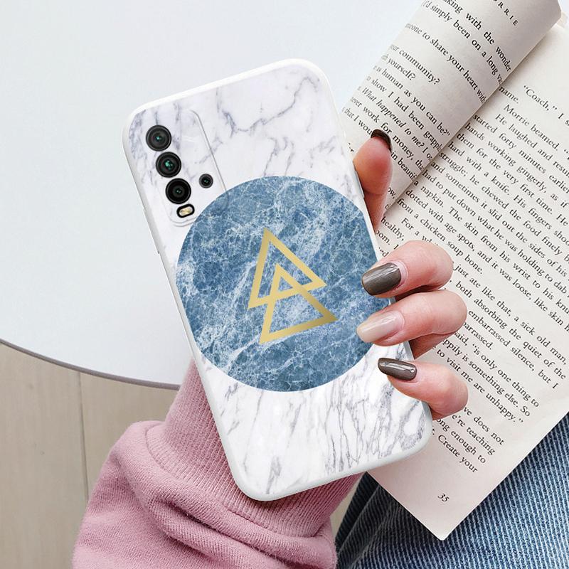 Housse Marbre Mode Pour Redmi 9T Coques Protectrices Souples Silicone Coque Pare-chocs Fundas Pour Xiaomi Redmi 9T Redmi9T 9 T Coque Mignonne
