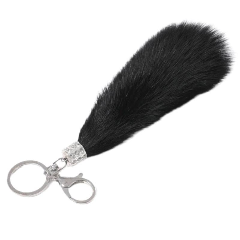 Plüschschwanz Schlüsselanhänger Schwanz Schlüsselanhänger Anhänger Tierischer Schwanz Schlüsselhalter Geldbörse Tasche Anhänger Schlüsselanhänger Zubehör