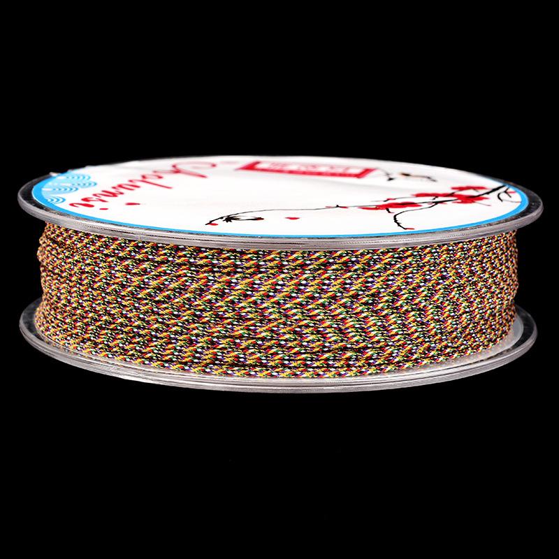 0.9mm Gold Color Hand-Woven Bracelet Rope for DIY Tassels