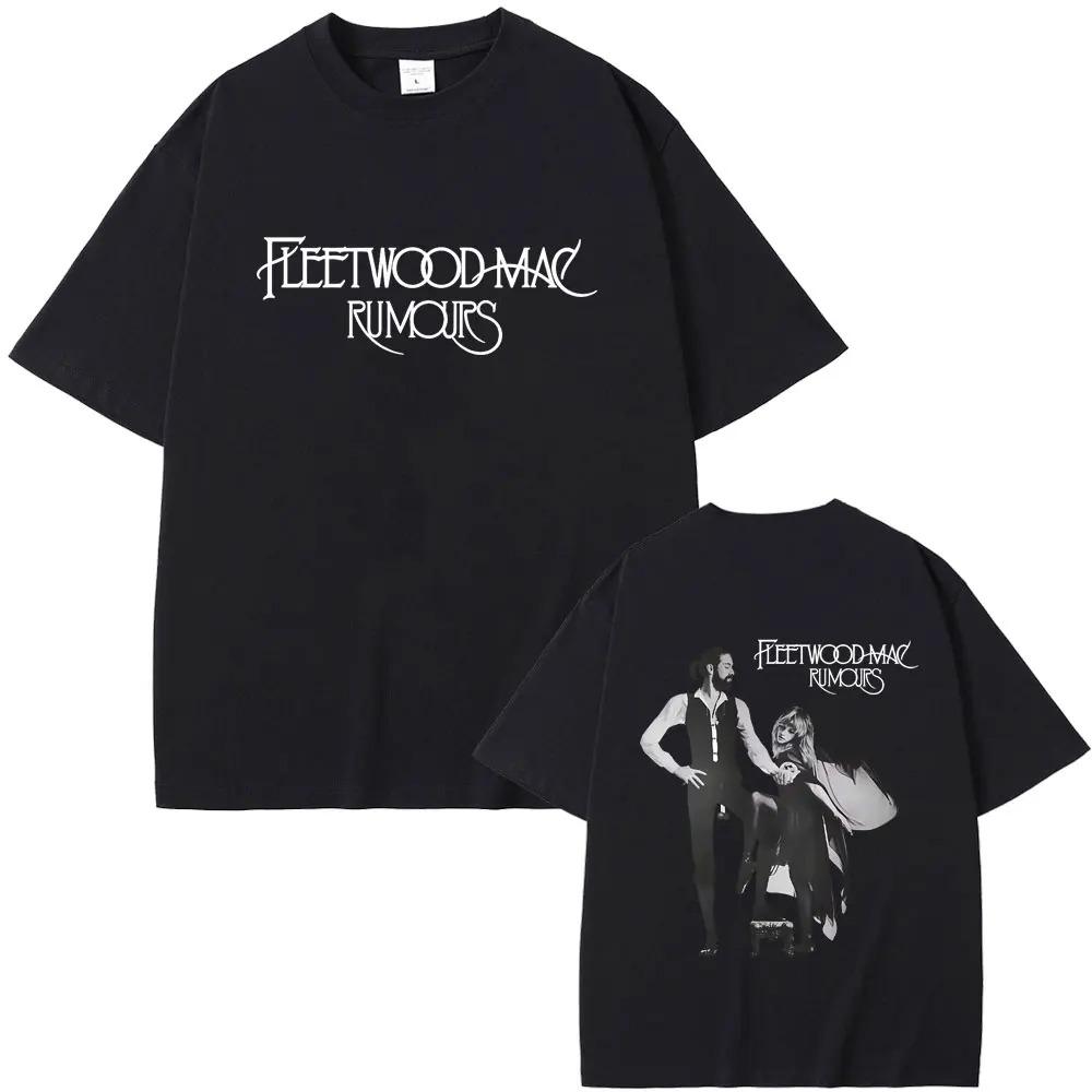 

Fleetwood Mac Rumours Album Art Vintage Oversized Red T-Shirt | Classic Rock Fan Unisex Tee 4XL