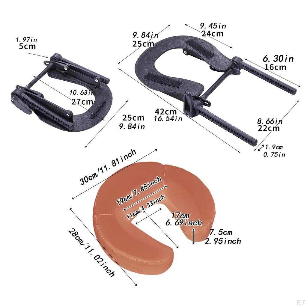 Face Cradle with Pillow for Massage Table Adjustable Equipment Versatile and Armrest Neck